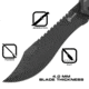 Reapr TAC Bowie Fixed Blade Knife, 7in, 420 Stainless Steel, TPR Handle, Satin Stainless, 11001