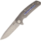 Reate Knives Epoch Framelock Stonewash Folding Knife,3.75in,Standard Edge,Drop Point,Stonewash,Titanium Handle REAEP3