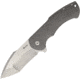 Reate Knives Fallout 2.0 Stonewash Folding Knife,3.5in,Standard Edge,Stonewash,Gray,Titanium Handle REAFALL