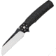 Reate Knives Jack 2.0 Linerlock Folding Knife, Black, Black PVD coated titanium handle with carbon fiber, REA074