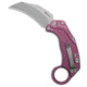 Reate Knives Reate EXO-K Gravity Karambit Button Lock Knife Purple Aluminum 3.1" Stonewash, Purple, Bohler N690, adult, BHQ-192738