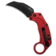 Reate Knives Reate EXO-K Gravity Karambit Button Lock Knife Red Aluminum 3.1" Black *DISC*, Red, Bohler N690, adult, BHQ-208062