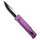 Reate Knives Reate EXO-OG Drop Point OTF Gravity Knife Purple Al 3.75" Two-Tone Nitro-V, Purple, Nitro-V, adult, BHQ-225972
