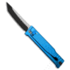 Reate Knives Reate EXO-OG Tanto OTF Gravity Knife Blue Frag Aluminum 3.75" Two-Tone Elmax, Blue, Elmax, adult, BHQ-226727