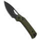 Reate Knives Reate PL-XE Pivot Lock Knife Green Micarta 3.4" Black PVD Nitro-V, Green, Nitro-V, adult, BHQ-211022