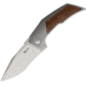 Reate Knives T3000 Framelock Folding Knife, 3 stonewash and satin finish Bohler M390 stainles, Bead blast finish titanium handle with micarta inl, REA061 / T3000 BM