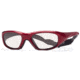 Rec Specs MX-20Protective Eyewear Crimson Frame,Clear Lens, Unisex MX-20CMBK4817125C