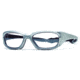 Rec Specs MX-30 Protective Eyewear Silver Frame,Clear Lens, Unisex MX-30PLSI5520130C