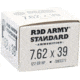 Red Army Standard 7.62x39mm 122 Grain Hollow Point Brass Cased Centerfire Rifle Ammo, 20 Rounds, AM3371
