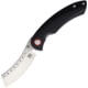 Red Horse Knife Works Hell Razor Folding Knife, 5in Closed, 3.5in Satin S35VN Stainless Blade, Black G10 Handle, RH05 G10 SATIN
