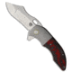 Red Horse Knife Works Red Horse Knife Works War Pig Frame Lock Knife Ti + Red/Black CF 3" Satin, Black/Gray/Red, CPM S35VN, adult, BHQ-192345