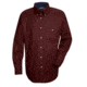 Red Kap Cotton Contrast Dress Shirt, Men, Burgundy/Navy, XL367 SC74BRXL367