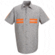Red Kap Enhanced Visibility Shirt, LT GRAY W/ TRIM, SSS SP24WMSSS