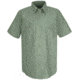 Red Kap Industrial Stripe Work Shirt, Green/Khaki, SSM SP20GKSSM