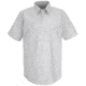 Red Kap Industrial Stripe Work Shirt, White/Charcoal Stripe, SSM SP20CWSSM