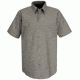 Red Kap Industrial Work Shirt, Gray, SSM SP24GYSSM