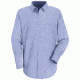 Red Kap Mens Work NMotion Shirt, Men, Light Blue, LNL SE14LBLNL
