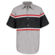 Red Kap Technician Shirt, Gray / Black w/ Red / White, SSL SP24GMSSL