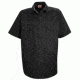 Red Kap Utility Uniform Shirt, Black, SSL ST62BKSSL