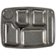 Red Rock Outdoor Gear Stainless Steel Food Tray, Black, 06-816