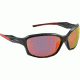 Redbone Polarized Sunglasses,Black Frame,Revo Mirrored Lens 124596