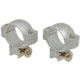 Redfield Mounts 1in Aluminum Rifle Scope Rings - .22, Med, Silver 47321