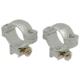 Redfield Mounts 1in Aluminum Rifle Scope Rings - Med. Silver 47313