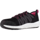 Reebok Astroride Work Athletic Oxford - Womens, Medium, Black/Pink, 6, 690774465831
