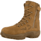Reebok Mens Rapid Response RB Stealth 8in Boot w/Side Zipper, Coyote, 11.5, RB8850-COYOTE-11.5-MENS-W
