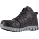 Reebok Sublite Cushion Work Shoe Athletic Waterproof Mid Cut - Mens, Black/Grey, 9, Wide, 690774451841