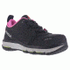 Reebok Womens DMX Flex Work Athletic Oxford Shoes, Black/Pink, 6 RB361-BLACK/PINK-6-WOMENS-W