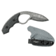 Regiment Blades Low Viz Pro Damascus Limited Series Mod 1 Fixed Blade Knife, 2.3in, Steel, Black/Grey Handle, Black/Gray, 6inch, RB-LVP-LDM1