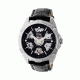 Reign Carlisle Automatic Skeleton Dial Leather-Band Watch, Silver/Black, Standard REIRN4204