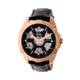 Reign Carlisle Automatic Skeleton Dial Leather-Band Watch, Rose Gold/Black, Standard REIRN4206