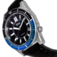 Reign Francis Leather-Band Watch w/Date, Black/Blue, One Size, REIRN6303