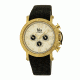 Mens Toretto Watch,44mm,Ivory Dial,Gold Bezel,Black Strap