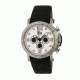 Mens Toretto Watch,44mm,White Dial,Silver Bezel,Black Strap