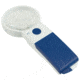 Reizen EZ Touch 4X12D LED Handheld Magnifier Loupe - Round Lens 70mm, White/Blue R6502