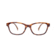 Reks Tortoise Oval Eyeglasses, HD Polycarbonate Signature, Brown, Single Vision, tor-oval-trans-poly-sig