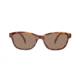 Reks Tortoise Oval Sunglasses, Amber, Single Vision, tor-oval-try-on