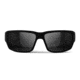 Reks Wrap Around Sunglasses, Trivex Polarized Color Boostinga, Smoke, Single Vision, wrap-ard-trivex-pol