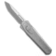 Remette Knife REMETTE RT-Swordfish OTF Gravity Knife Gray Al + Black CF 3" Stonewash, Gray, 14C28N, adult, BHQ-224688