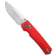 Remette REMETTE RT-Aurora Crossbar Lock Knife Red Raindrop G-10 3" Sandblast, Red, 14C28N, adult, BHQ-234011