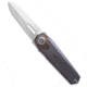 Remette REMETTE RT-Infinite Power Button Lock Knife Grilled Blue Ti/Bronze Ti 3.1" BB, Blue/Bronze, Bohler M390, adult, BHQ-223906