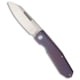 Remette RT-Squirrel Slip Joint Folding Knife, 2.83in, Bohler M390 Stainless Steel, Sheepsfoot Blade, Titanium, Purple Handle, Purple/Gray, 7.09 inch, BHQ-217188