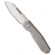 Remette RT-Squirrel Slip Joint Folding Knife, 2.83in, Bohler M390 Stainless Steel, Sheepsfoot Blade, Titanium, Gray Handle, Gray/Gray, 7.09 inch, BHQ-217186