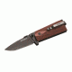Remington Model 1911 Officer's Fold Knife, black titanium finish, 1911 style checkered rosewood handle R17553