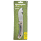 Remington Sportsman 8in Skinner Fixed Blade Knife w/Gut Hook, 440 Stainless Steel, V-Flat Stonewashed Blade, Tan/Black Molded Handle, 15676