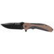 Remington Cutlery Sportsman Folding Knife, 4.5in Closed Length, Stone Washed Blade, Polymer Handle, Tan/Black, 15669