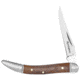 Remington Cutlery Woodland Toothpick Folding Knife, 2.75in Closed Length, Stainless Steel Blade, Wood Handle, 15659